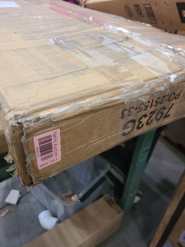 Photo 1 of SUPERJARE Vanity Desk with Drawers, 47 inch Computer Desk, Modern Simple Home Office Desks, Makeup Dressing Table for Bedroom - White and Gold, 7997G