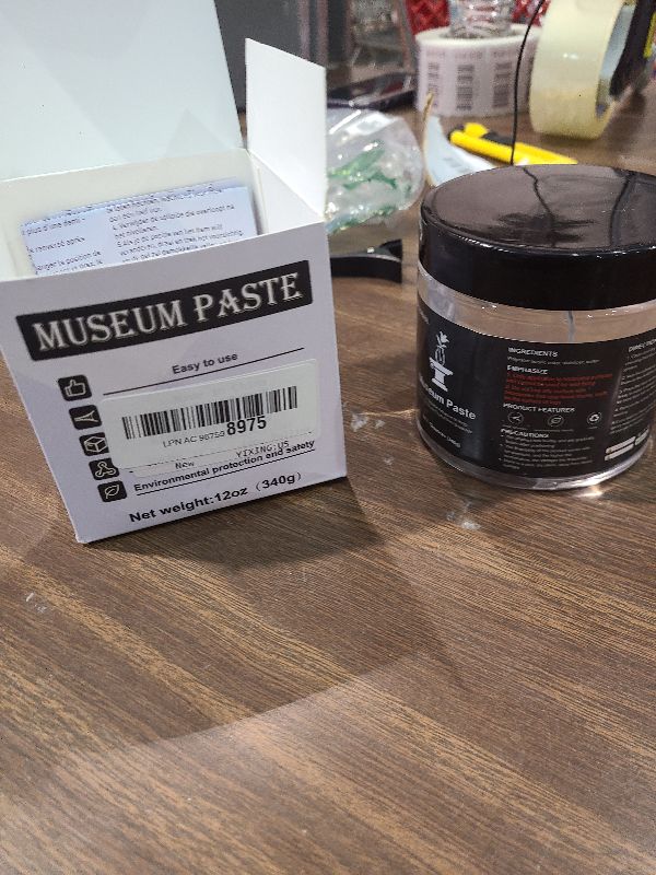 Photo 1 of 1DFAUL 12 oz Exhibits Fixing Gel for Museum, Removable Clear Museum Paste Putty Wax, Reusable & No Residue, Fixed Collection Artifacts and Decorations to Prevent Vibration, Falling
