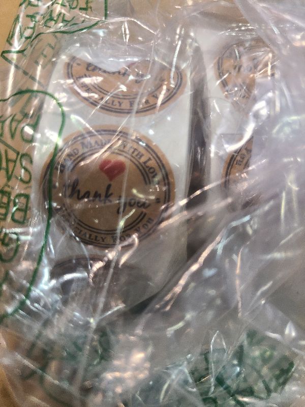 Photo 1 of 1.5 Inch Handmade with Love Stickers,500Pcs Thank You with Love Heart Sticker Baked Stickers Paper Lables Tags for Baking Packaging,Homemade Gift,Envelope Seals,Party Gift Wrap Bag (Brown01)