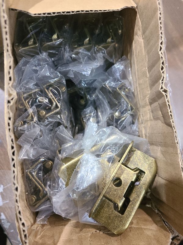 Photo 1 of 1/2" Overlay Partial Wrap Kitchen Cabinet Hinges, Antique Brass Self Closing Cabinet Hinge for Kitchen Cabinet Doors,50 Pack (25 Pairs)