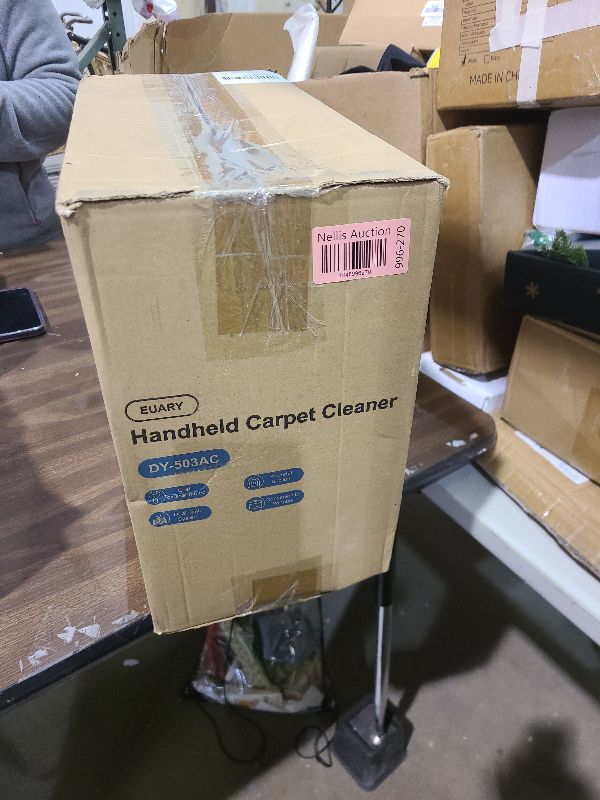 Photo 1 of 18Kpa Carpet Cleaner Machine, 500W Portable Carpet Spot and Upholstery Cleaner Machine with Handle for Pet Stains, Sofa, Car Seat, Furniture