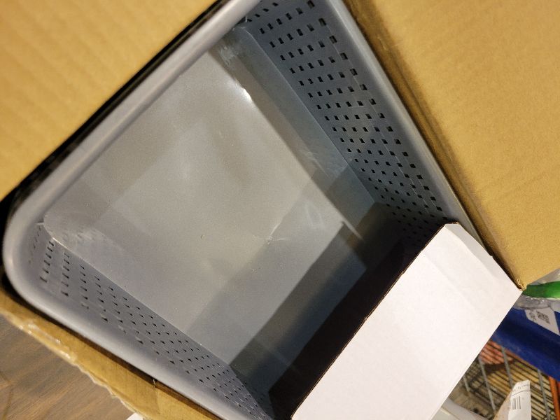 Photo 1 of [ 12 Pack ] Plastic Storage Baskets - Small Pantry Organization and Storage Bins - Household Organizers for Laundry Room, Bathrooms, Bedrooms, Kitchens, Cabinets, Countertops, Under Sink or On Shelve