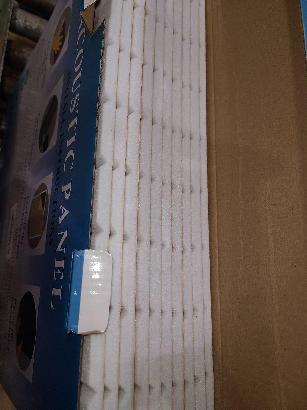 Photo 1 of 10Pack Large Self-Adhesive Soundproof Wall Panels, 15.7 x 15.7 x 0.4in Sound Proof Foam Panels for Walls, 0.9lb/ft³ High Density,Acoustic Panels, Sound Dampening Panels White