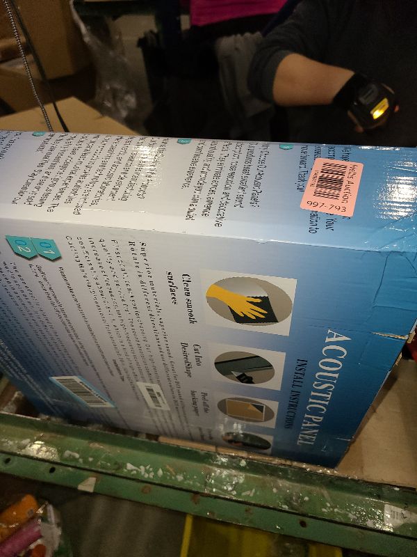 Photo 1 of 10Pack Large Self-Adhesive Soundproof Wall Panels, 15.7 x 15.7 x 0.4in Sound Proof Foam Panels for Walls, 0.9lb/ft³ High Density,Acoustic Panels, Sound Dampening Panels White