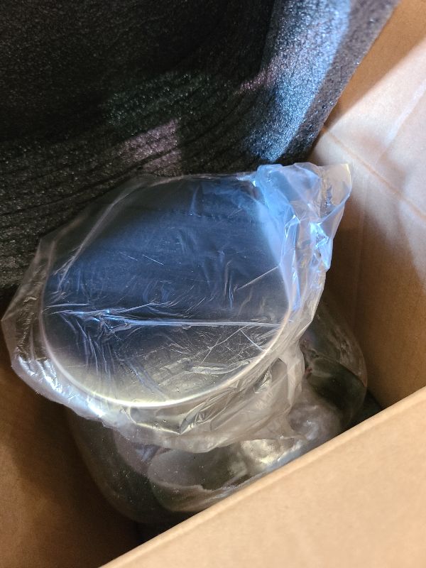 Photo 1 of 1 Gallon Drink Dispenser with Spigot 18/8 Stainless Steel – Airtight & Leakproof Glass Sun Tea Jar with Anti-Rust Lids, Beverage Dispenser for Parties - Laundry Detergent Holder