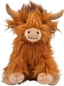 Photo 1 of 16 Inch Hazel The Highland Cow Soft Plush Stuffed Animal Toy Cuddly Companion Playtime Bedroom Nursery Collectible Gift Kids Ages 3 and Up