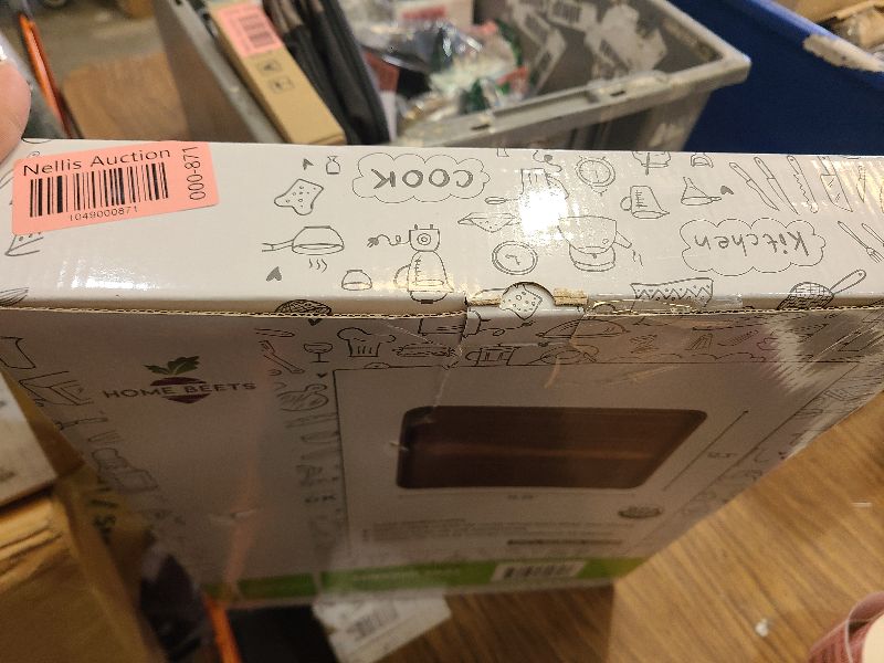 Photo 1 of Acacia Wooden Serving Trays with Handles for Eating, Appetizers, Food, Snacks, or Home Decor, Large Wood Bed Tray or TV Tray, Decorative Ottoman or Coffee Table Accessory, 16x12 inch, Set of 1