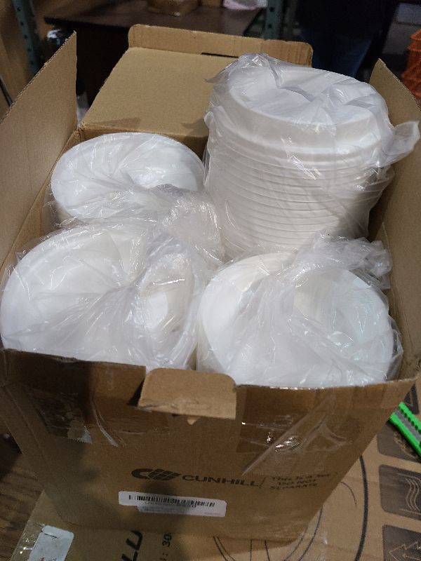 Photo 1 of 200 Pack Coffee Cup Lids Disposable Plastic Lid Hot/cold Beverage Drinking Cups for Water Dome Easy Flow Anti Spill Design Fits 10 to 24 oz and 8 oz Cups for Cafes, Office, Car, Home, Travel(White)