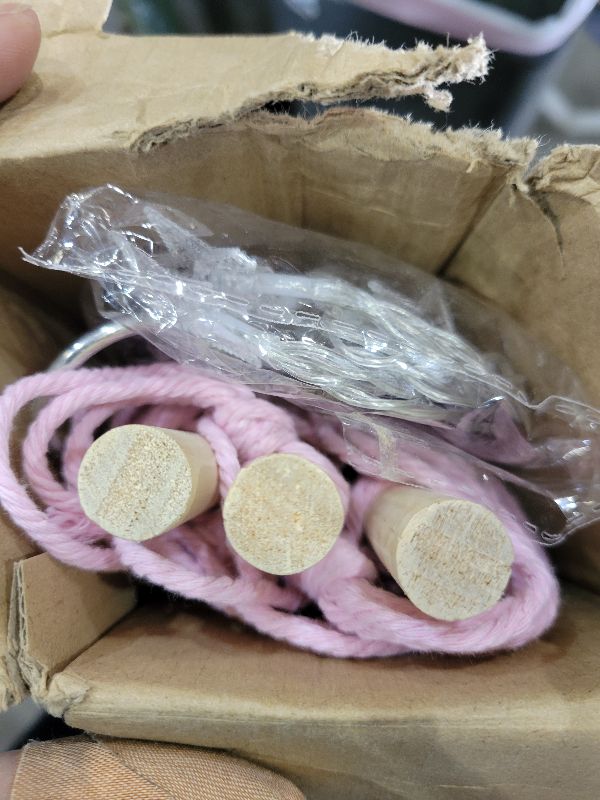 Photo 1 of 2 Tier Stuffed Animal Storage Shelf Net, 35x30'' Large Plushie Net w/ 2.4/1'' Dense Mesh for Mini Medium Stuffy Teddy, Pink Boho Macrame Plushies Storage Holder w/ Lights&Clips for Nursery Decor