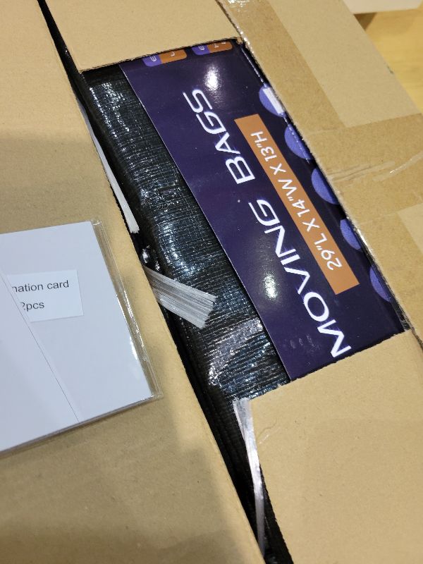 Photo 1 of 12 Pack Extra Heavy Duty Large Moving Bags with Strong Zipper & Comfortable Handles, Sturdy & Durable Clothes Storage Bags Totes Bins, Packing Moving Boxes for College Supplies, Black