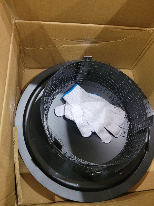 Photo 1 of 10Inch Chimney Cap,6/7/8/10 Inch Adjustable Stainless Steel Chimney Cap,304 Steel Round Rain Cover with Mesh Screen,Universal Cone Top Roof Cap for Wood/Oil Stove Vent,Weatherproof & Easy Installation