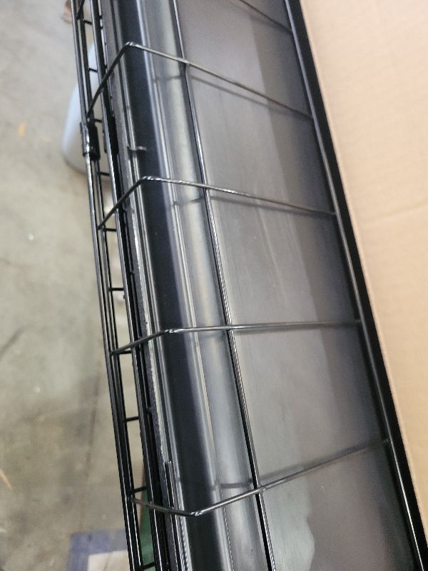 Photo 1 of FDW Dog Crate for Small Dogs 24 Inch Folding Metal WirePet Cage Double Door W/Divider Panel Indoor Outdoor Kennel Leak-Proof Plastic Tray,Black