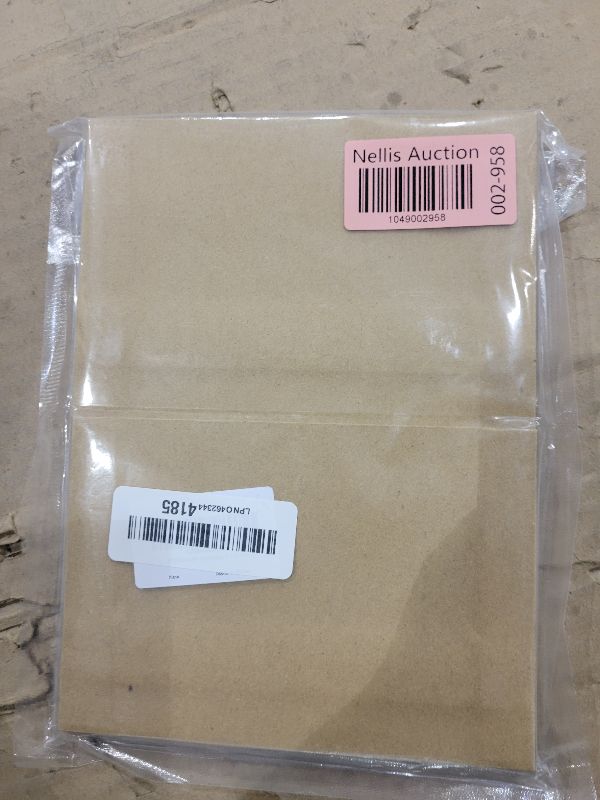 Photo 1 of 50 Pack Kraft Envelopes - 4 x 6 Inch Brown Kraft Paper Envelopes for Invitations, Cards and Postcards