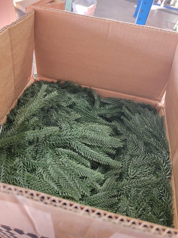 View 2 of 2-Pack Norfolk Pine Garland Real Touch Garland Christmas, 9FT Christmas Garlands for Mantle, Indoor Outdoor Holiday Decorations Deluxe Artificial Greenery Decor Realistic Norfolk Garlands