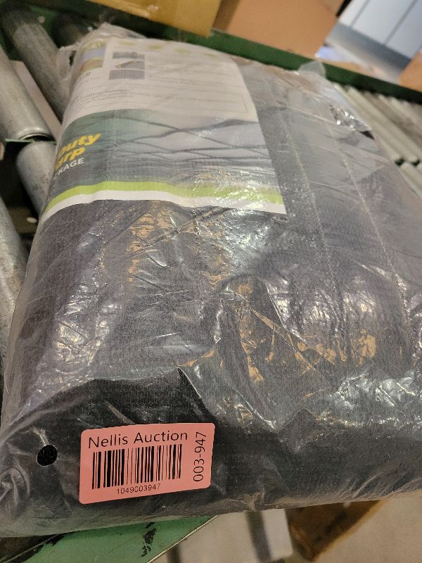 Photo 1 of [Windscreensupplyco] 60-70% 10 FT X 20 FT Mesh Tarp/Shade Cloth 9-Needle Knitted Heavy Duty Black with Grommets for Green House, Garden, pergola, Pools, Dump Truck
