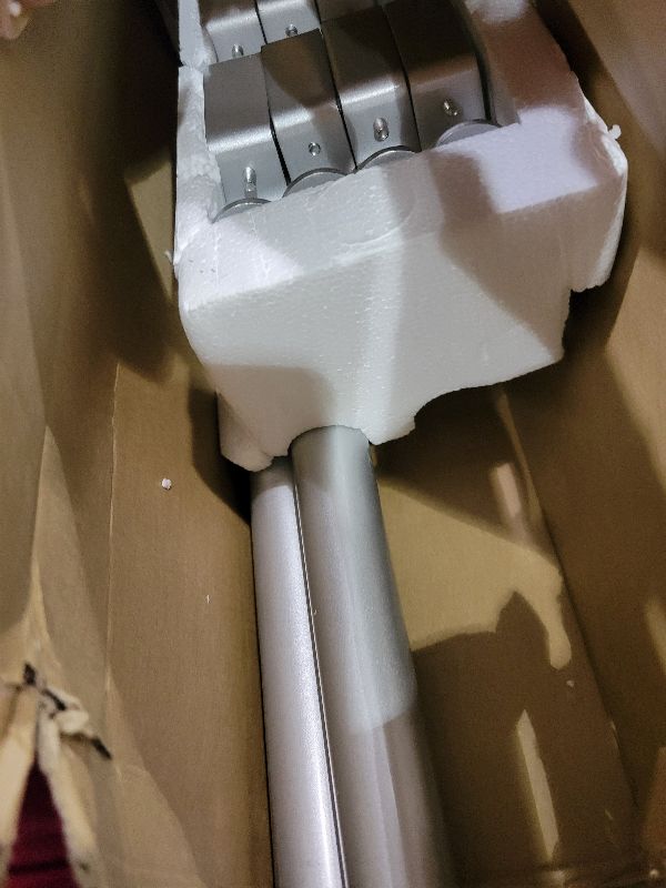 Photo 1 of 1 Inch Double Curtain Rods 72 to 144 Inches (6 to 12 ft), USFOOK Silver Drapery Rods for Windows, Telescoping Dual Curtain Rod with Translucent Finials, Decoration for Home