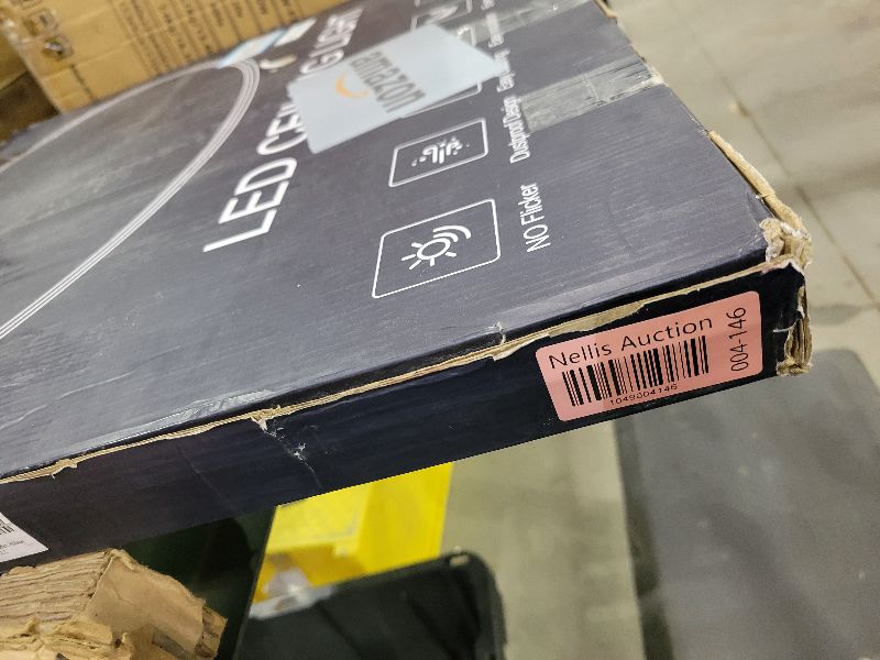 Photo 1 of 24'' Large Led Flush Mount Ceiling Light Fixture, Dimmable & 3000K/4500K/6000K Selectable, 48W, 4800LM, Modern, White, Ultra Thin, for Bedroom, Kitchen, Dining Room, Living Room, Home Office, Hallway