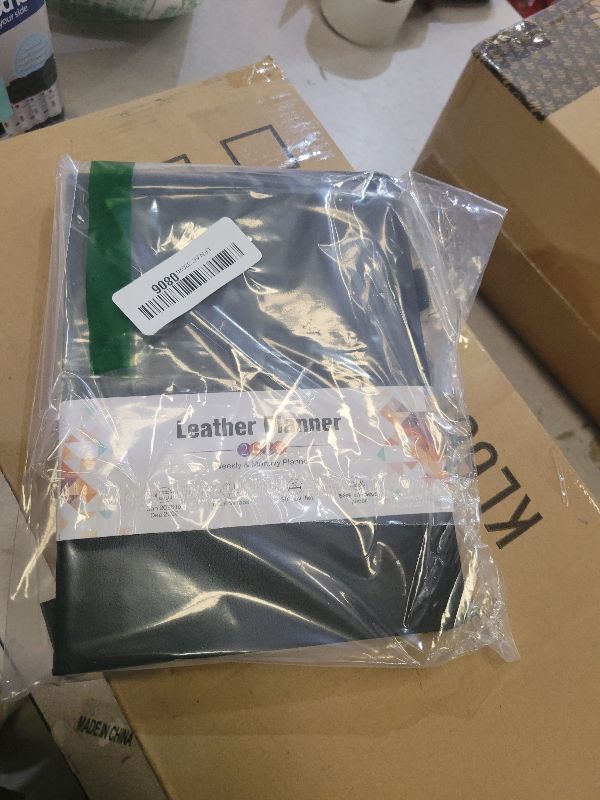 Photo 1 of 2026 Weekly & Monthly Planner, 12 Months Hardcover Planner from January 2026 - December 2026, Leather Agenda Organizer Book 2026 with Tabs, Daily Calendar Planners for Work School Home, A5 (5.75" x 8.38"), Black