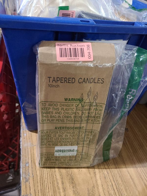 Photo 1 of 12 Pack Ivory Taper Candles 10 inch - Taper Candles Dripless, Smokeless, Unscented - 8 Hours Long Burning - Hand Poured Tall Candlesticks - Perfect for Home Decor, Weddings, and Special Occasions