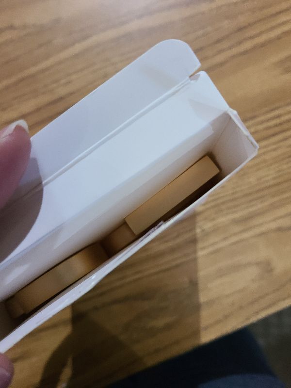 Photo 1 of 10 Pcs Stainless Steel Napkin Rings Metal Napkin Ring Holders Christmas Modern Serviette Buckles Metallic Adornment for Table Kitchen Dinner Party Wedding (Matte Gold Semicircle)