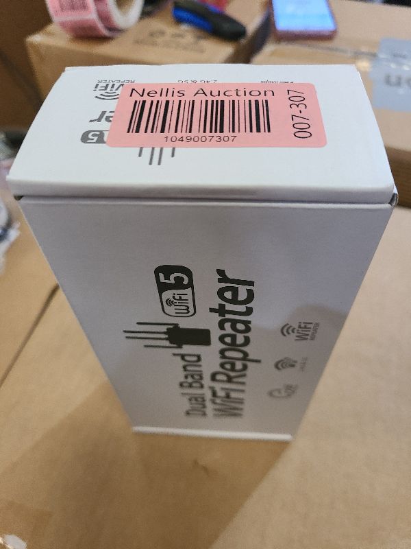 Photo 1 of 12880 Sq.Ft WiFi Extender Signal Booster, 1200Mbps WiFi Repeater, 105-Device Support, Simple Install, WiFi Extender with Wide Compatibility