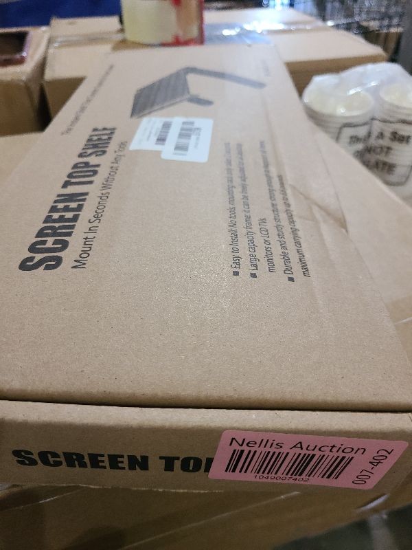 Photo 1 of 13 Inch Wide Platform TV Top Shelfs - Adjustable Cable Box Shelf for Wall Mounted TV Shelf for Cable Box, Streaming Devices, Router and Home Decor Easy to Install Monitor Top Shelves