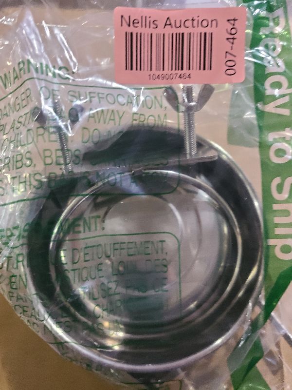 Photo 1 of 2 Pcs Small Pet Dog Food Water Bowl for Cage Stainless Steel Non-Spill Kennel Hanging Cats Pets Bowls with Clamp Holder Crate Feeder Dish for Small Dogs Pets (4.7x1.9'' & 3.9x1.7'')