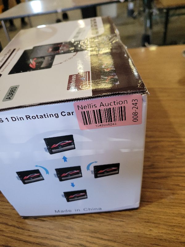 Photo 1 of 10.4" Single Din Touchscreen Car Stereo with Wireless Carplay& Android Auto, Adjustable Car Radio with Bluetooth, Mirror Link, FM Radio, Subwoofer, SWC, Backup Camera