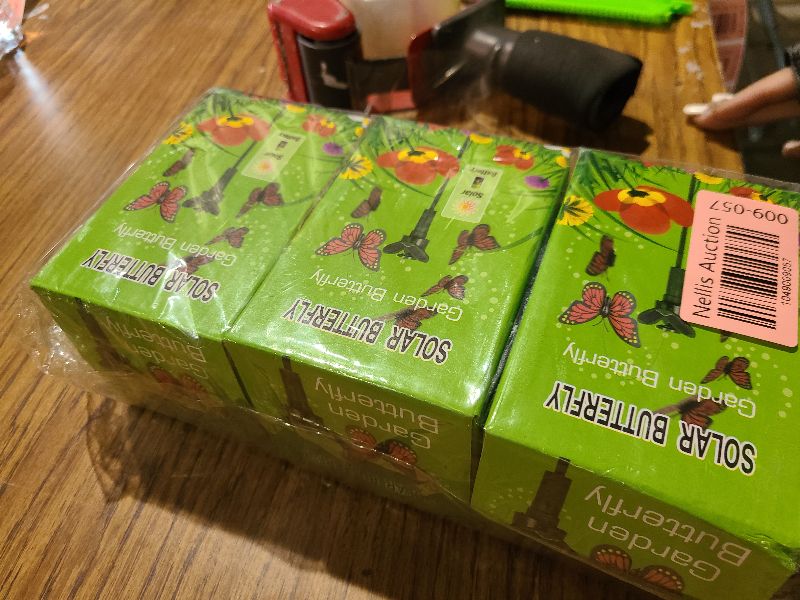 Photo 1 of 3 Pcs Fluttering Solar Butterfly Garden Stakes - Waterproof Flying Butterflies for Centerpieces with Alternative Energy Source, Easy-to-Use - Solar Garden Decorations for Yard (Battery NOT Included)