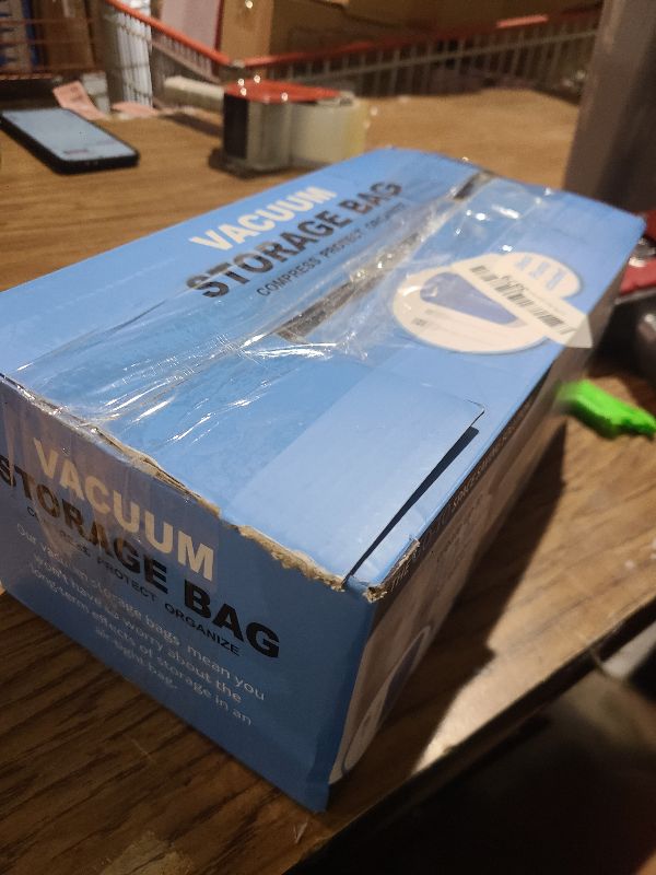 Photo 1 of 12 Pack Travel Vacuum Storage Bags with Rechargeable Wireless Electric Pump for Luggage, Suitcase, Carry-on Size Vacuum Seal Compression Space Saver Bags for Clothes and Clothing Travel