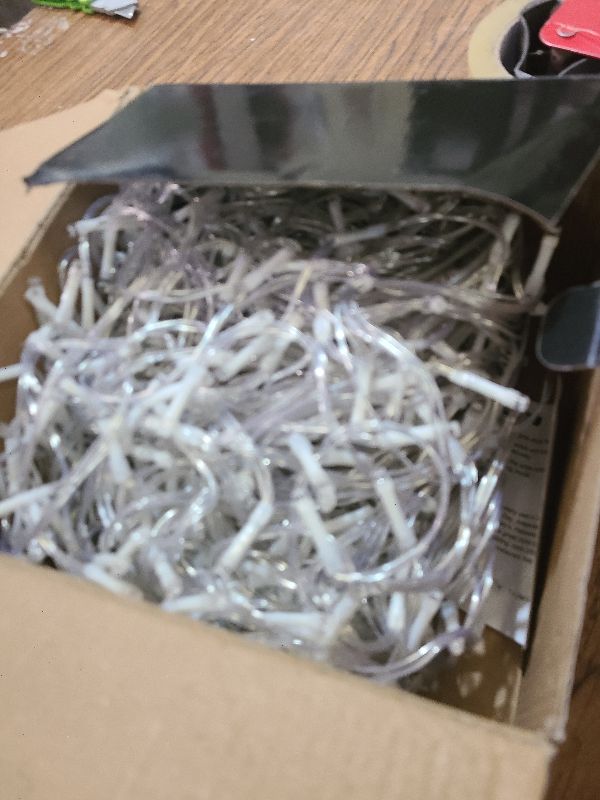 Photo 1 of 132ft Icicle Lights for Outside, 1280 LED Blue Christmas Lights Outdoor with 240 Twinkle Drops, 8 Modes Plug in Waterproof Timer Memory for Tree Wedding Party House Patio Eave Yard Holiday Decoration