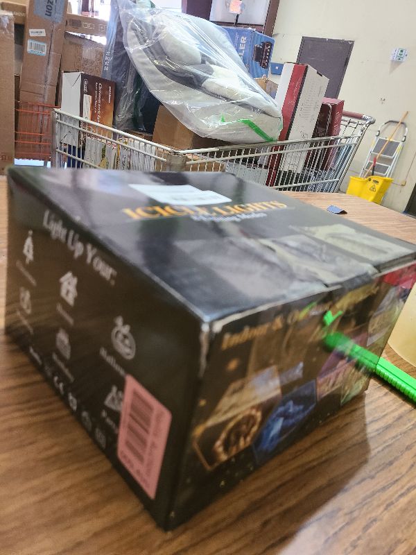 Photo 1 of 132ft Icicle Lights for Outside, 1280 LED Blue Christmas Lights Outdoor with 240 Twinkle Drops, 8 Modes Plug in Waterproof Timer Memory for Tree Wedding Party House Patio Eave Yard Holiday Decoration