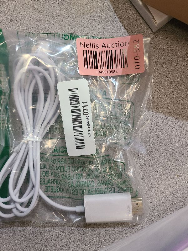 Photo 1 of [Apple MFi Certified] Apple Lightning to HDMI Cable Adapter for iPhone to TV, 1080P Digital AV Adapter Sync Screen Connector Compatible for iPhone 14 13 12 11 Pro Max XS XR X 8 to TV Projector Monitor