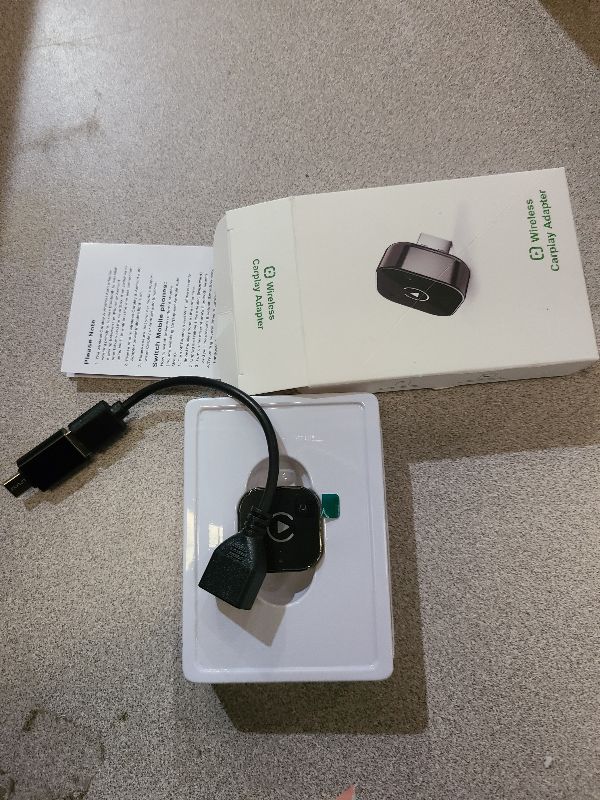 Photo 1 of 2-in-1 Wireless CarPlay & Android Auto Adapter, Plug & Play CarPlay Dongle Converts Wired to Wireless, Fast Auto-Connect, No Delay, Compact Design for iPhone & Android with USB/USB-C Port(Black)