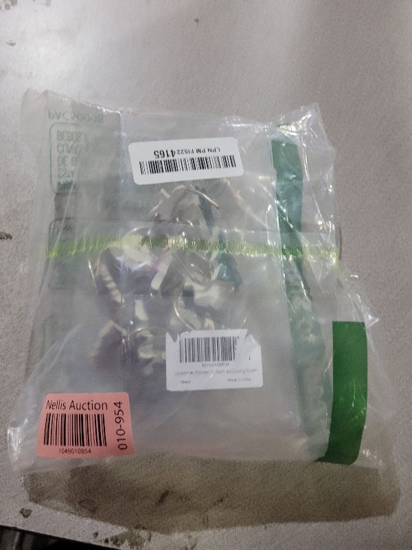 Photo 1 of 12PCS Christmas Shower Curtain Decor Hooks, Buffalo Plaid XmasTree Stainless Steel Metal Rustproof Hooks, Cute Shower Curtain Rings Bathroom Accessories