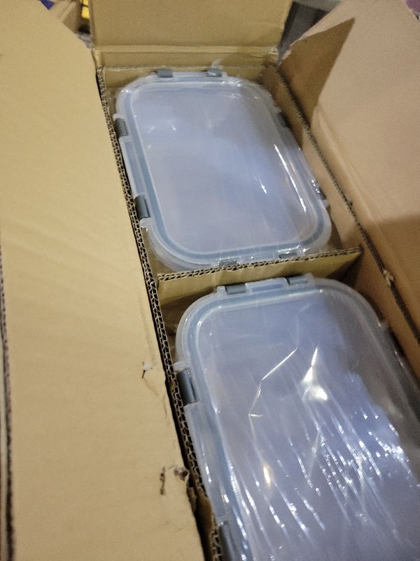 Photo 1 of [8-Pack,30 oz]Glass Meal Prep Containers,Glass Food Storage Containers,Airtight lunch Containers with Lids, Microwave, Oven, Freezer and Dishwasher