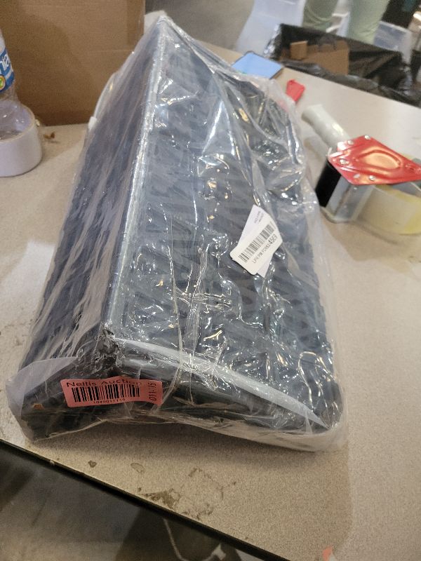 Photo 1 of 12 Pcs Under Couch Blocker for Bed Adjustable Furniture Plastic Under Bed Blocker with 30 Ties Black Couch Barriers for Dogs Pets Cats (Style 2)