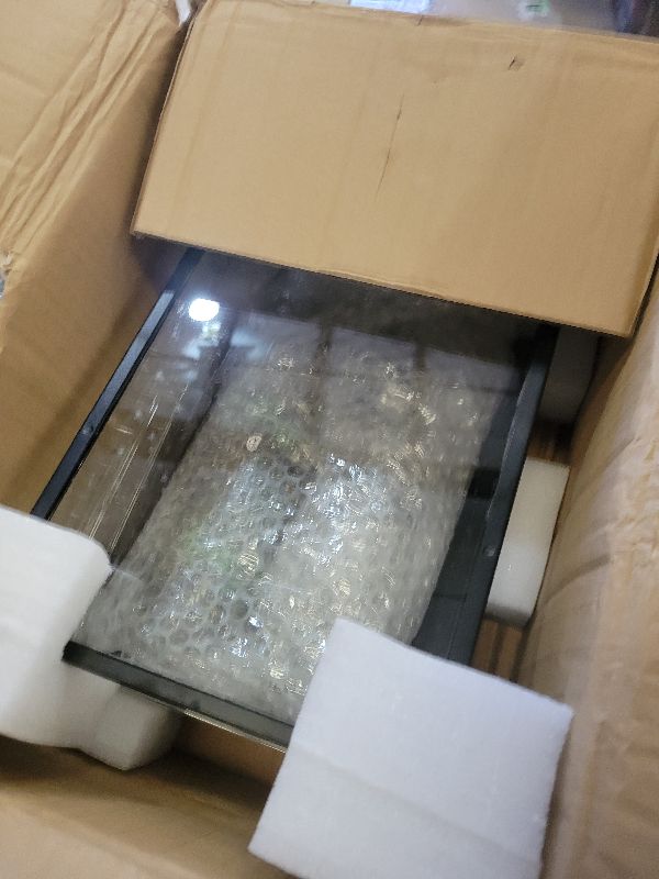 Photo 1 of 12"x8"x6" Mini Reptile Glass Terrarium Tank Kit (7 Pcs) Full View Hermit Crab Tank, Habitat Enclosure with Feeding Slot & Lock for Lizard, Bearded Dragon, Gecko, Frogs, Snake, Amphibians & Small Pets