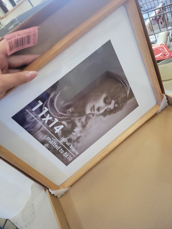 Photo 1 of 11x14 Picture Frame, USA-Sourced Oak Wood Photo Frames with HD Tempered Glass, Handcrafted Rounded Corner 11 x 14 Wooden Frames Matted to 8x10 Photos, 11x14 Frame, Horizontal or Vertical Wall Display