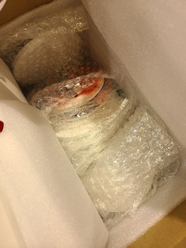 Photo 1 of 24 Pieces Sublimation Coasters, GOH DODD Glossy Ceramic Tiles Glazed Blanks with Cork for Alcohol Ink Painting Heat Transfer Housewarming Gifts Wedding Arts Crafts School Education, 4.25 Inch, Round