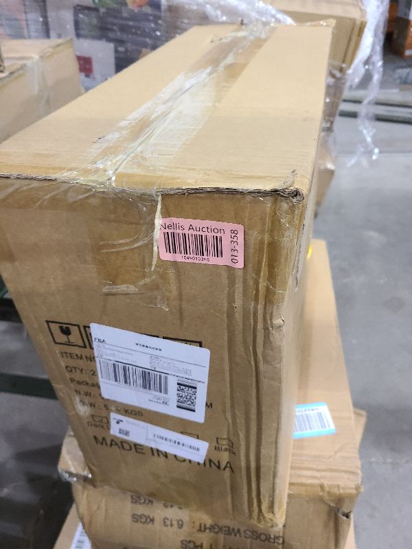 Photo 1 of 2 Pack Stainless Steel Cat Litter Box with Lid, XL Extra Large Metal Box for Big Cats, 24" L x 16" W x 12" H, Enclosed Litter Box High Sided, Non-Sticky, Include Litter Scoop