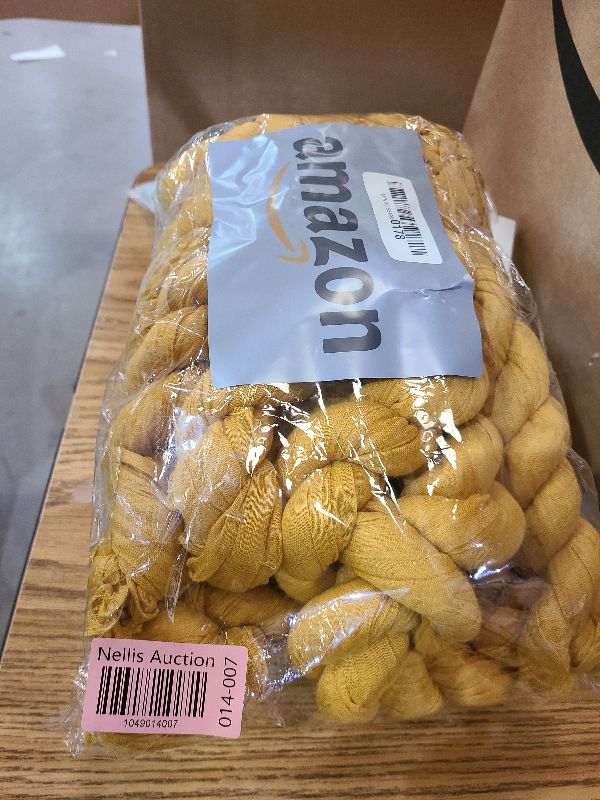 Photo 1 of 6 Pieces Cheesecloth Table Runners 10 Ft Gauze Table Cloth for Boho, Rustic Wedding Arch, Baby Shower Decorations Birthday Party (6, Mustard Yellow)