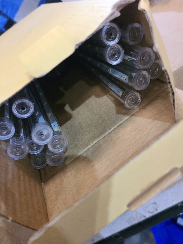 Photo 1 of 2 Pack Christmas Decorations Lights Outdoor, Extendable Meteor Shower Lights with Timer, Total 384LED 30cm 16 Tubes Indoor Outdoor Snow Cascading String Light for Xmas Party Yard Decor (Red and White)