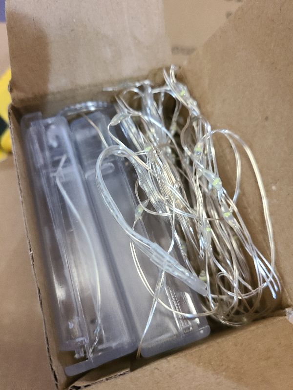 Photo 1 of 2-Pack Fairy Lights Battery Operated with Timer, Waterproof 16FT 50 LED String Lights Indoor Outdoor, Cuttable Starry Fairy Lights for Christmas Home Bedroom Wedding DIY Centerpiece Decor (Cool White)