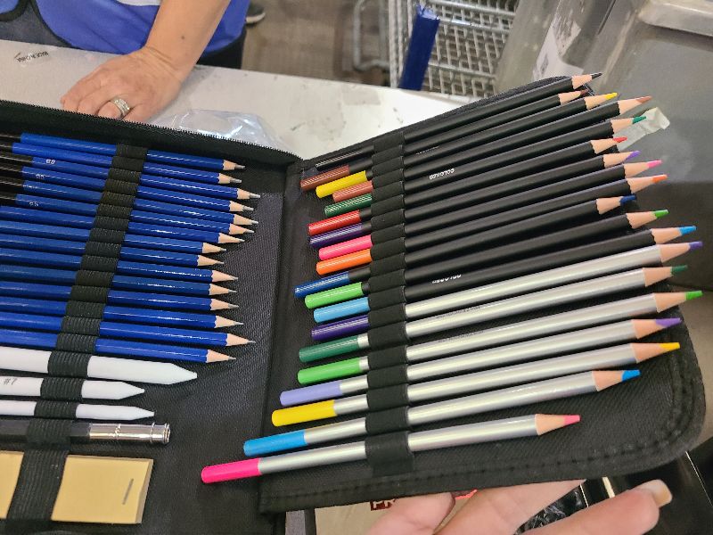 Photo 1 of 141 PCS Art Supplies Sketching Kit Pro Max, Drawing Pencils with Sketchbook, Coloring Book, Colored Graphite Charcoal Watercolor & Metallic Pencils, Drawing Supplies Gifts for Artists Adults Kids