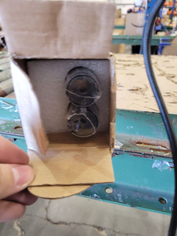 Photo 1 of 1 Inch Blackout Curtain Rods for Windows Patio, Adjustable Room Divider Curtain Rod Wall Mount & Ceiling Mount for Indoor & Outdoor, Black, 72" to 144"