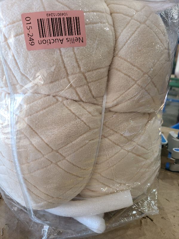 Photo 1 of VANSOFY Extra Large Reclining Sectional Couch Covers, Washable 5-Piece Sofa Covers for L Shape Sectional Sofa Corner Seater, Thick, Soft Sofa Slipcovers (5 Seat Recliner Cover, Cream)