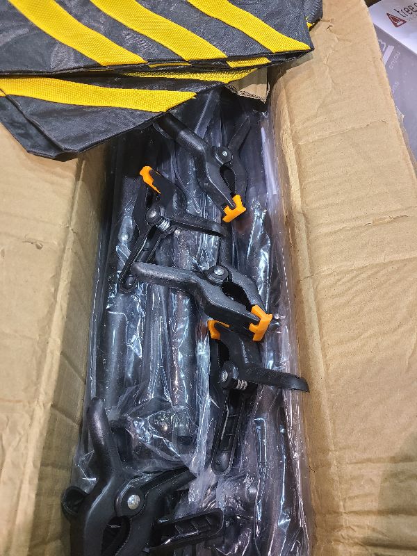 Photo 1 of 3-in-1 Backdrop Stand Kit 10x7.5 ft for Photography Studio, T-Shape Backdrop Stand for Wedding Parties, Background Stand for Photo Video Studio with Carring Bag, 6 Clamps, 2 Sandbags