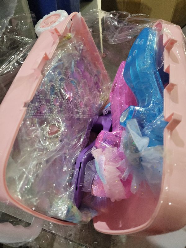 Photo 1 of 19 Pcs Princess Dress Up Shoes Gift Set, Girls Role Play Dress Up Toys & Costumes Set, Toddler Pretend Jewelry Boutique Kit Gift for Little Girls Aged 3 4 5 6 Years Old