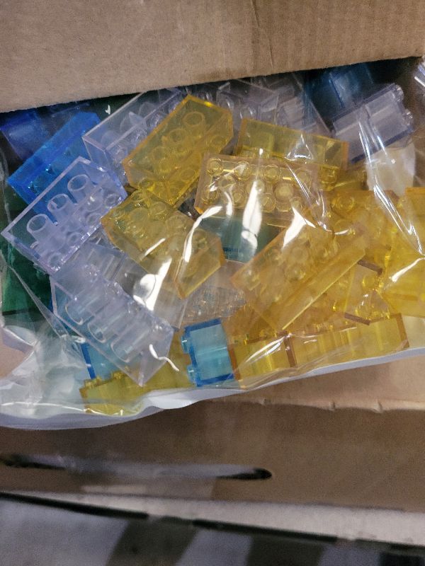 Photo 1 of 150 Pieces 2x4 Translucent Building Bricks -5 Colors Crystal-Clear Classic Block Toy Fully Compatible with Major Brands Educational Construction Toy for Boys Girls 6 Years Old and Up (Multicolor 150)